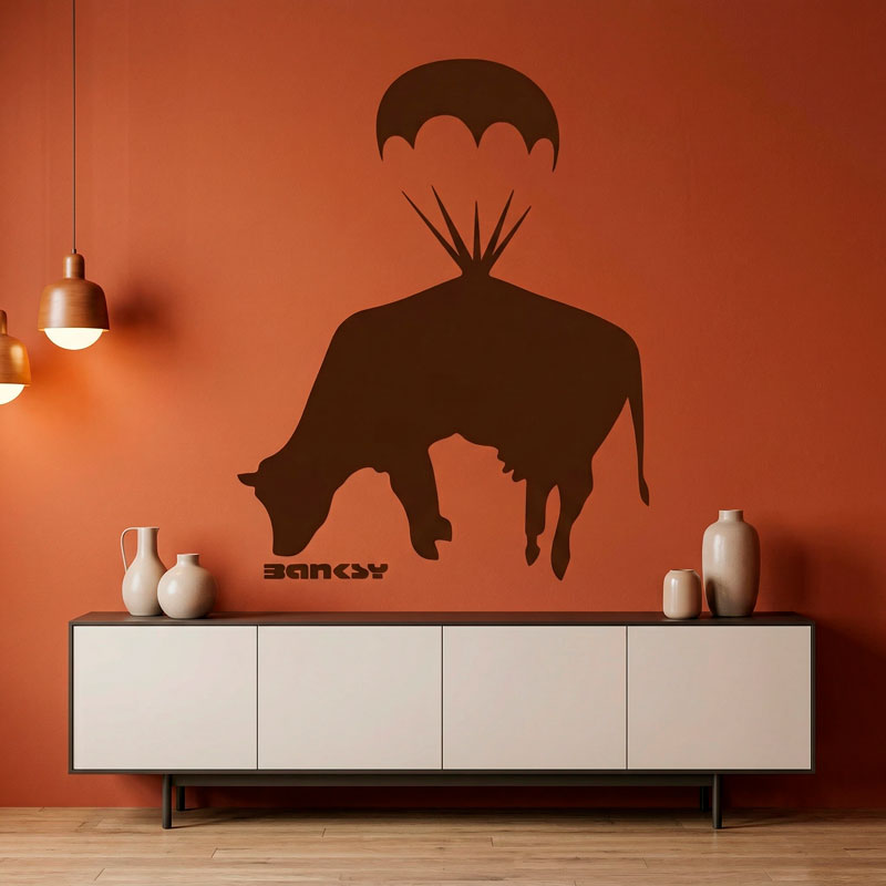 Banksy, Fliegende Kuh 6/8