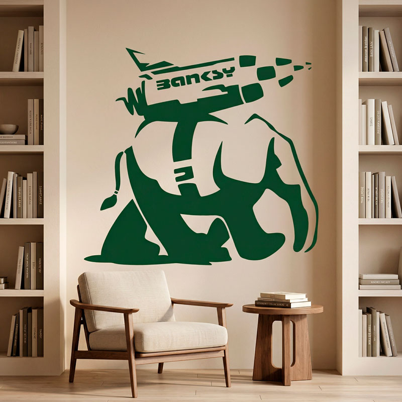 Banksy, Raketen-Elefant 2/9
