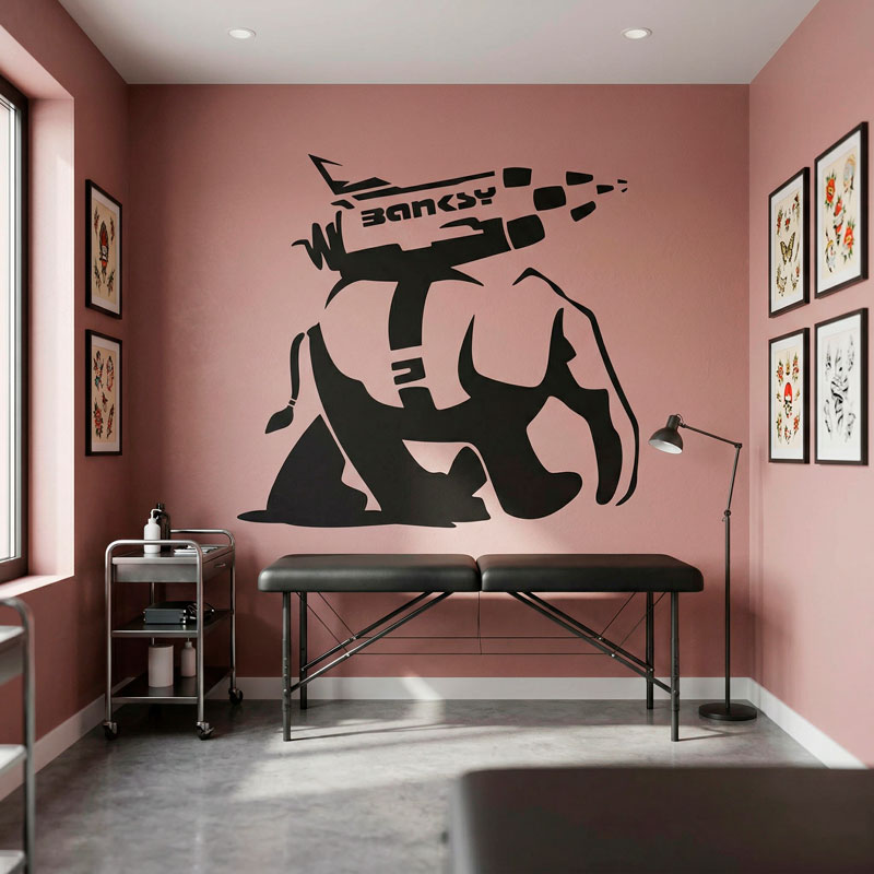 Banksy, Raketen-Elefant 3/9