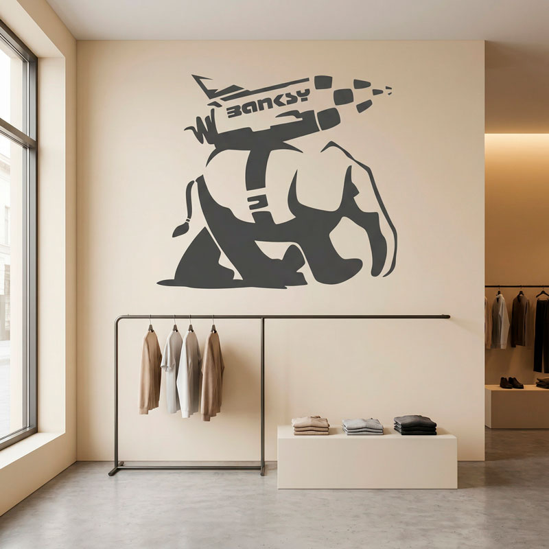 Banksy, Raketen-Elefant 4/9