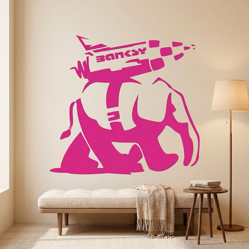 Banksy, Raketen-Elefant 7/9