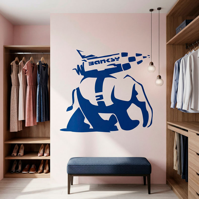 Banksy, Raketen-Elefant 9/9