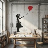 Wandtattoos: Banksy, M&auml;dchen Mit Einem Ballon 13