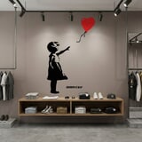 Wandtattoos: Banksy, M&auml;dchen Mit Einem Ballon 15