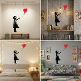 Wandtattoos: Banksy, M&auml;dchen Mit Einem Ballon 19