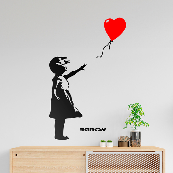 Wandtattoos: Banksy, Mädchen Mit Einem Ballon
