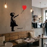 Wandtattoos: Banksy, M&auml;dchen Mit Einem Ballon 9