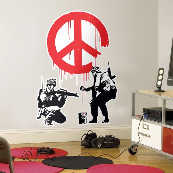 Wandtattoos: Banksy, Armeen für den Frieden