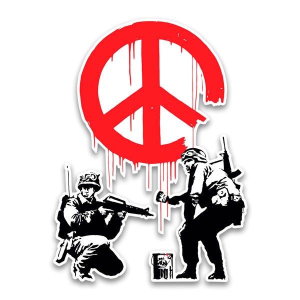 Wandtattoos: Banksy, Armeen für den Frieden