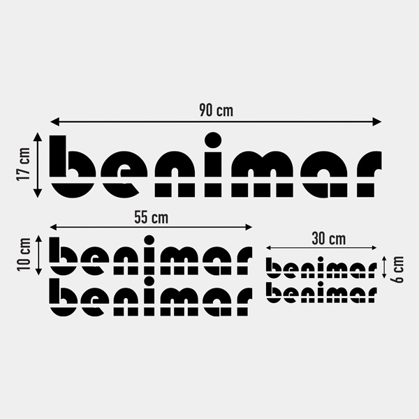 Benimar Aufkleber-Set 1/3