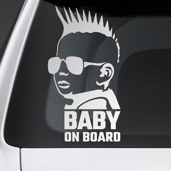 Aufkleber Baby An Bord Punk Webwandtattoo Com