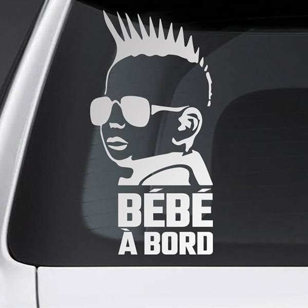 Aufkleber: Baby an Bord Französischer Punk