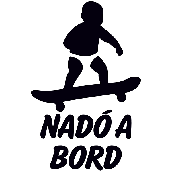 Aufkleber: Baby an bord skate - Katalanisch