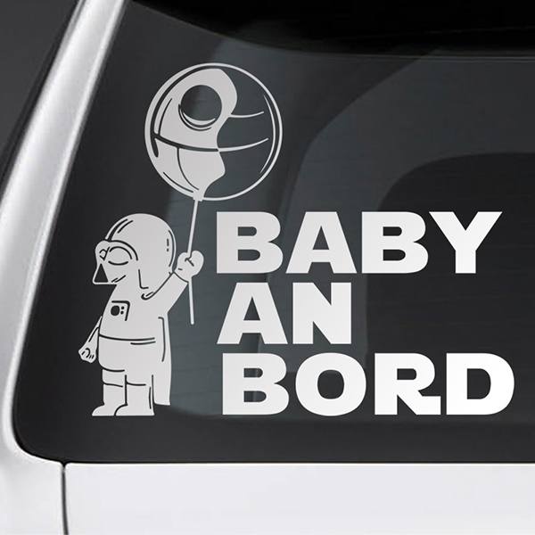 Aufkleber: Baby Darth Vader an bord 0