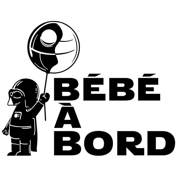 Aufkleber: Baby Darth Vader an bord - Französisch