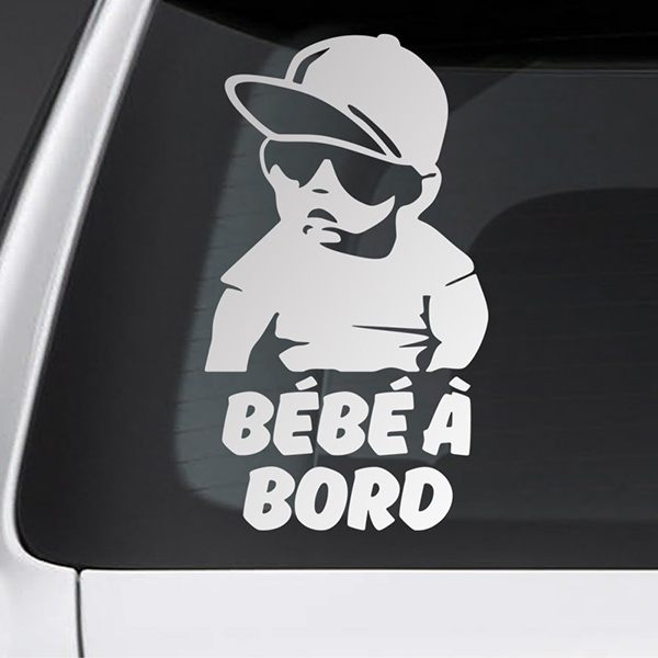 Aufkleber: Baby an bord cool - Französisch