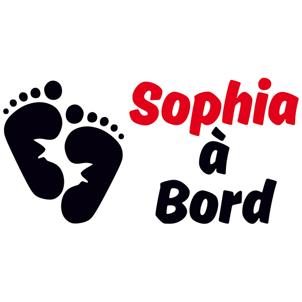 Aufkleber: Baby an bord benutzerdefinierte Französisch