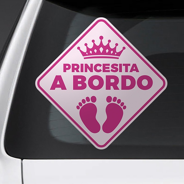 Aufkleber: Kleine prinzessin an bord Spanisch