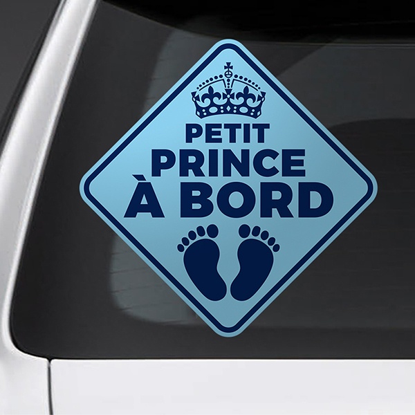 Aufkleber: Kleiner prinz an bord Französisch