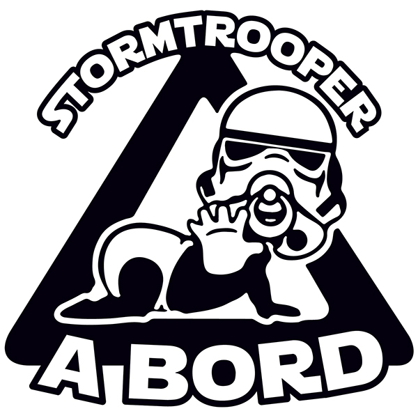 Aufkleber: Stormtrooper an bord - Katalanisch