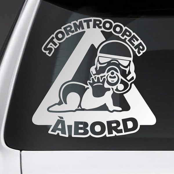 Aufkleber: Stormtrooper an bord Französisch