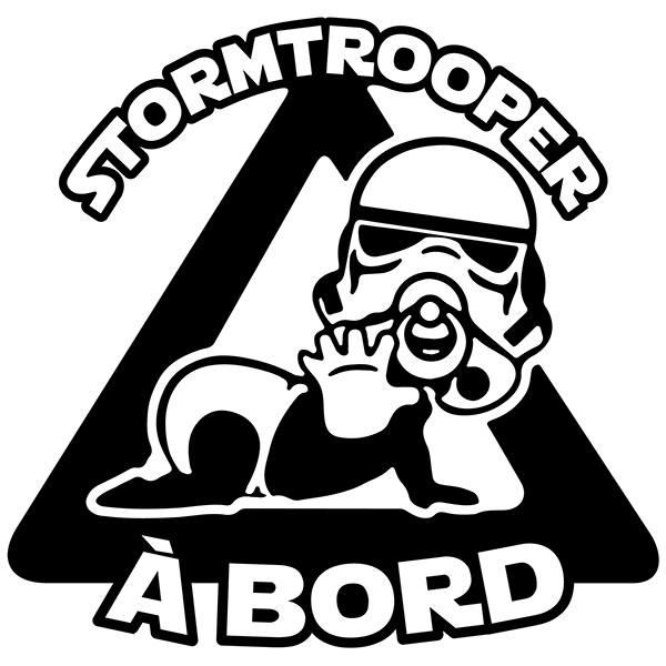 Aufkleber: Stormtrooper an bord - Französisch