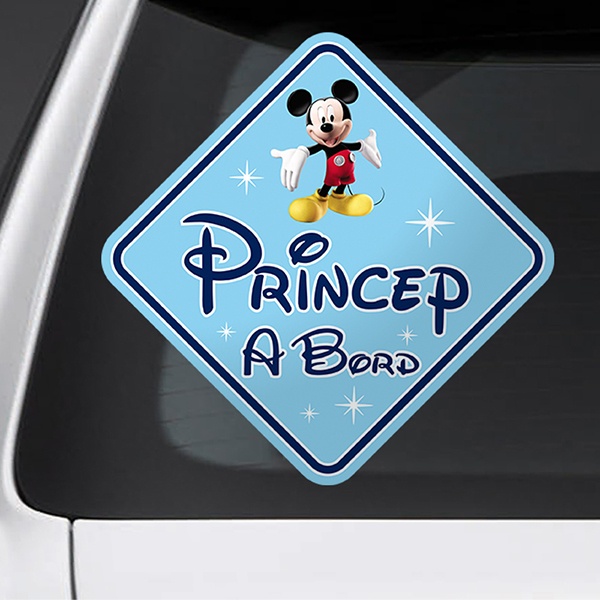 Aufkleber: Prinz an Bord Disney - katalanisch