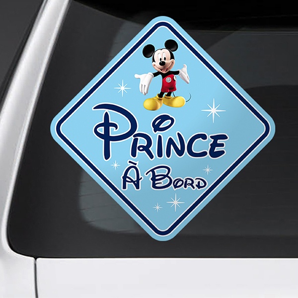 Aufkleber: Prinz an Bord Disney - französisch 1