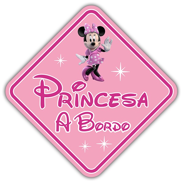 Aufkleber: Prinzessin an Bord Disney Spanisch