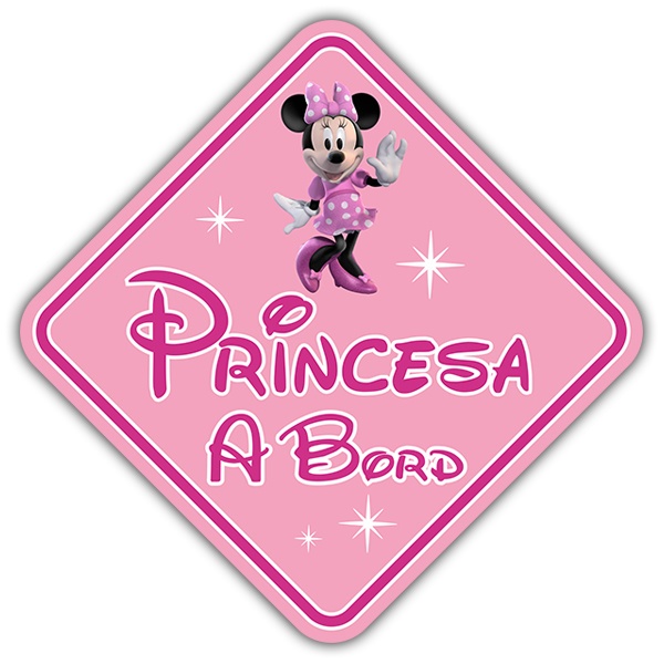 Aufkleber: Prinzessin an Bord Disney Katalanisch