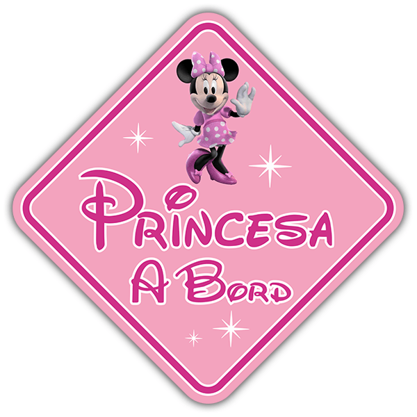 Aufkleber: Prinzessin an Bord Disney Katalanisch 0