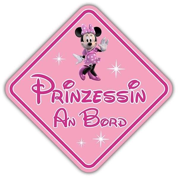 Aufkleber: Prinzessin an Bord Disney Deutsch