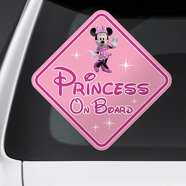 Aufkleber: Prinzessin an Bord Disney Englisch 1