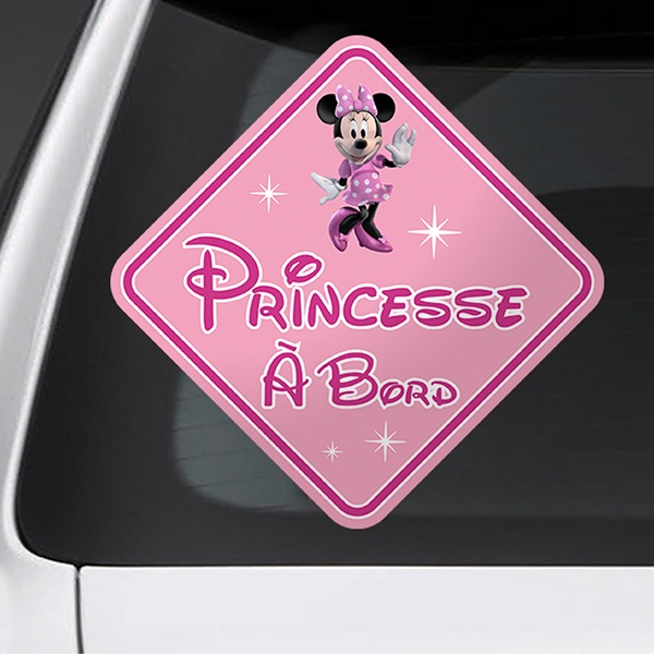 Aufkleber: Prinzessin an Bord Disney Französisch 1