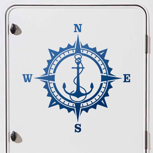 Wohnmobil aufkleber: Kompass Seemannsanker