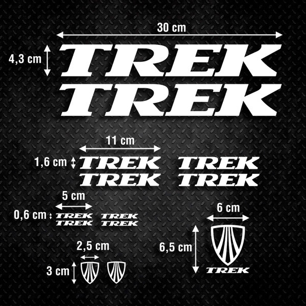 Aufkleber: Set 13X Fahrrad BTT Trek Special