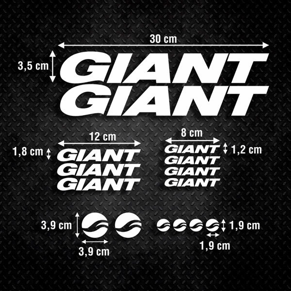 Aufkleber: Fahrrad MTB Kit Giant