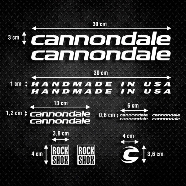 Aufkleber: Fahrrad MTB Set 13X  Cannondale
