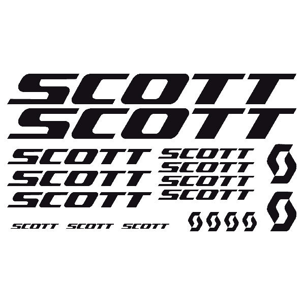 Aufkleber: Set 18X Fahrrad MTB Kit Scott