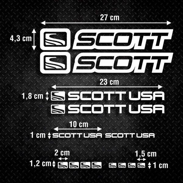 Aufkleber Kit Fahrrad Mountainbike MTB Scott 2