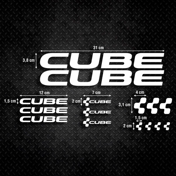 Aufkleber: Fahrrad MTB Aufkleber-Set 15X Cube