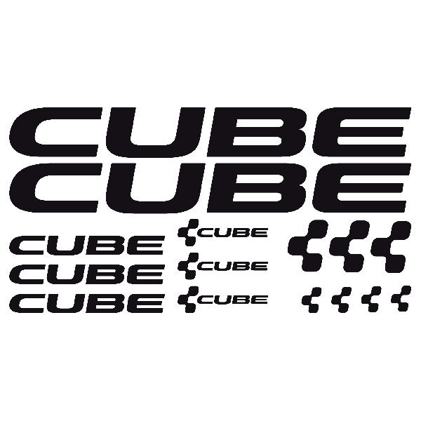 Aufkleber: Set 15X Fahrrad MTB Cube