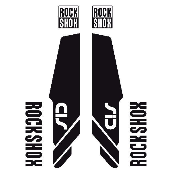 Aufkleber: Set 6X Gabeln Fahrrad MTB Rock Shox