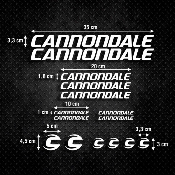 Aufkleber: Fahrrad MTB  Set 15X Cannondale Ultimate