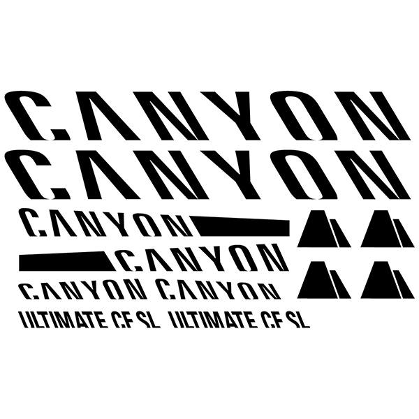 Aufkleber: Fahrrad Set 12X Canyon Ultimate