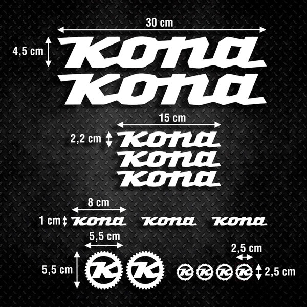 Aufkleber: Fahrrad MTB Kit Kona