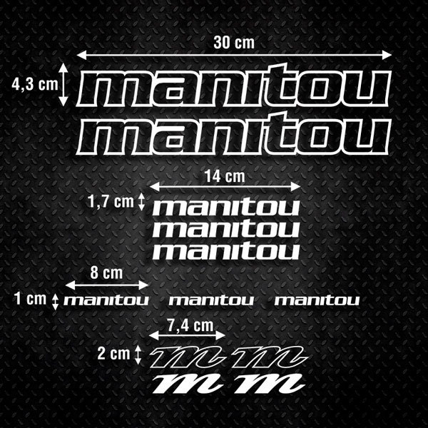 Aufkleber: Fahrrad MTB Kit Manitou