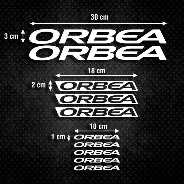 Aufkleber: Set 10X Fahrrad Orbea 2018