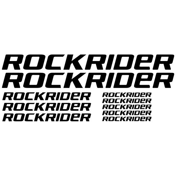 Aufkleber: Set 9X Fahrrad BTT Rockrider