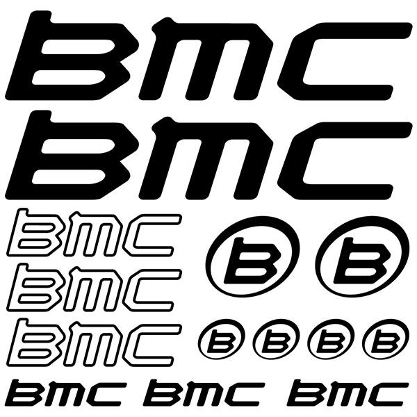 BMC Bike Fahrrad Rahmen Aufkleber Sticker Graphic Klebstoff Set Vinyl gelb 